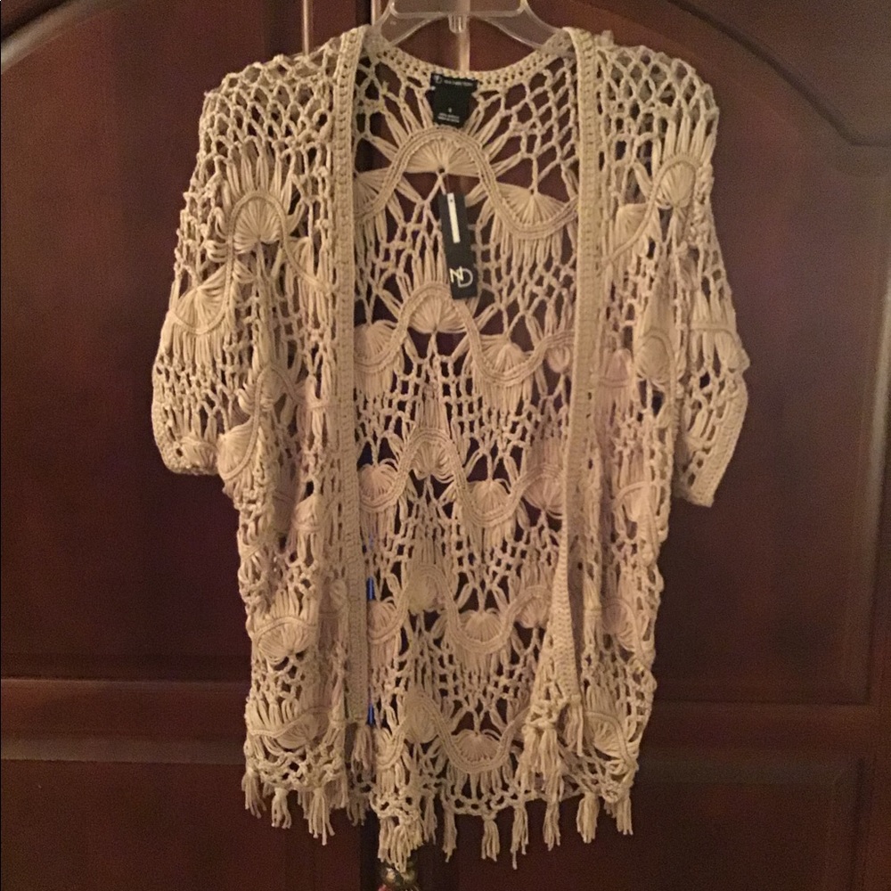 New Directions Open Crochet Cardigan